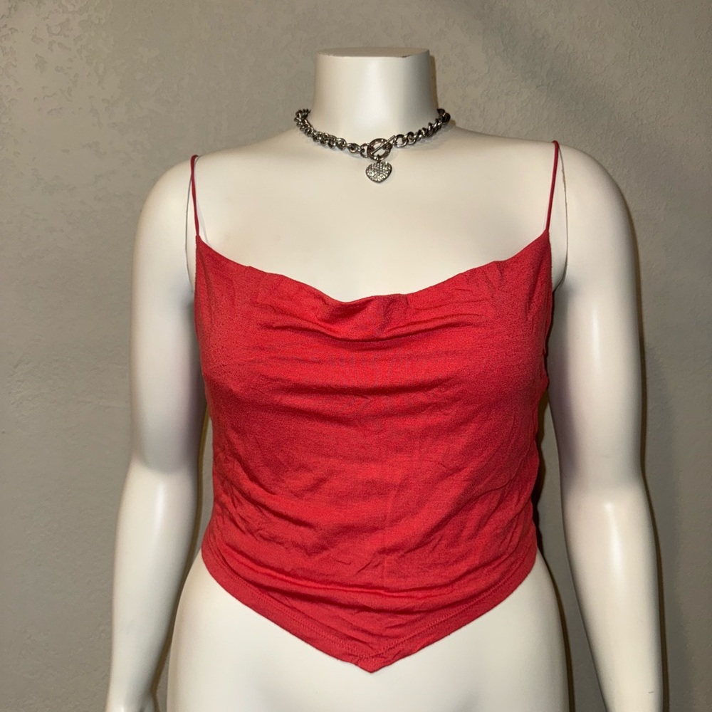 Forever 21 Red/Peach Camisole Top
